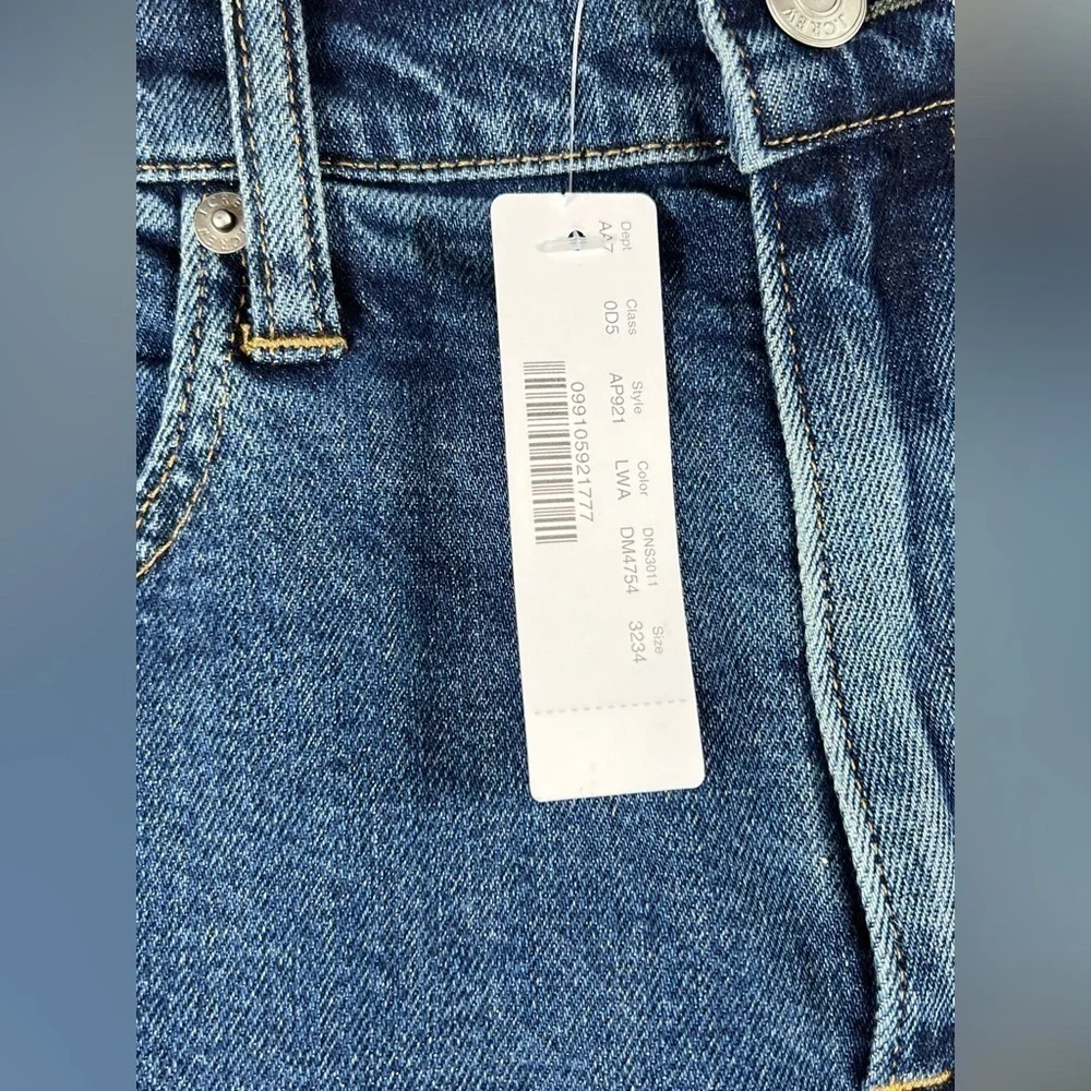 NWT J. Crew 770 32W 34L Dark Wash Classic Indigo Jeans Premium Denim C18